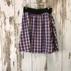 One September Purple Plaid Skirt Size Large